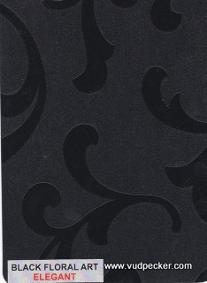 Black Floral Art-Elegant